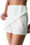 White Skirt Swim Shorts - 3