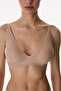 Beige Zerogram Decolette Padded Bra - 3