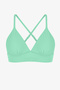 Mint Green Meli Bralet Textured Bikini Top - 6