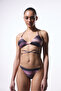 Nixie Striped Buckle Triangle Bikini Top - 3
