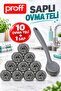 Scrubbing Wire Set with Handle - 10 Pieces of Stainless Steel Scrubbing Wire and 1 Piece of Handle - 2