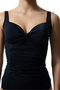 Shirred Black Bikini Top - 3
