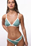 Light Green Ivy Triangle Bikini Top - 4
