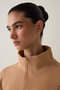 Silky Feel Half Zip Sweatshirt - 4