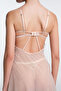 Beige Sandy Stone Detailed Unpadded Underwire-Free Babydoll - 5