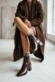Fiamma Brown Wrinkled (5 cm Heeled) Daily Use Women's Boots - 5