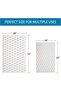 Non-Slip Flannel Plush Bath Mat,16 x 24 Inch Absorbent Shaggy Bathroom Rug,White - 2