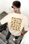 Men's Fear Printed Oversize T-shirt