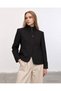 Women's Stand Collar Button Detail Jacket