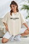 Unisex Milano Printed Oversize T-shirt