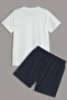 Unisex Holiday Printed Shorts Set - 3