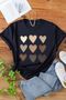 Unisex Heart Printed T-shirt