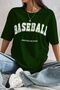 Unisex Baseball Printed Oversize T-shirt