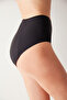 Non-Marking Black High Waist Menstrual Night Panties - 2