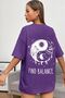 Unisex Yin & Yang Printed T-shirt