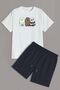 We Are Bears Print Shorts Set