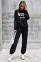 Unisex Nope Printed Tracksuit Set