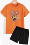 Girlgang Shorts T-shirt Tracksuit Set