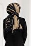 Crepe Geometric Patterned Beige Color 75X195 Non-Fading Shawl - 5