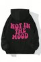 I'M Not in the Air Printed Oversize Sweatshirt