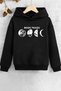 Kids Moon Phases Printed Sweatshirt