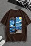 Unisex Van Gogh Printed Oversize T-shirt