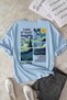 Unisex Van Gogh Printed Oversize T-shirt
