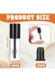 10 Pieces Empty Mascara Tube Set,3ml Refillable Clear Eyelash Wand Bottles with Rubber Plugs for DIY Cosmetics - 2
