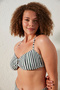 Mali Striped pattern Strapless Bikini Top - 4