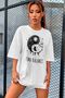 Yin & Yang Design Unisex T-shirt - 3