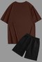 Kafadar Bears Print Shorts Set Unisex - 2
