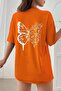 Unisex Drawing Butterflies Design T-shirt