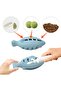 Interactive Fish-Shaped Cat Ball Toy,Food Leaking and Teething Silicone Toy for Cats,Pack of 3 - 5