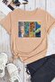 Unisex Artistic Printed Design T-shirt