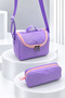 Waterproof Fabric Foil Backpack with Lunch Box and Pen Holder Primary School Bag Set of 3 - 5