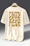 Men's Fear Printed Oversize T-shirt - 2