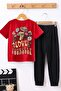 Children's Love Yourself Printed Bottom - Top Tracksuit Set