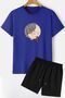 Design Shorts T-shirt Tracksuit Set