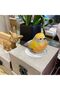 Handmade Wooden Carved Bird Decor,Hand-Painted Bird Figurine with Small Wooden Stake,Decorative Animal Sculpture for Home and Office - 6