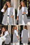 Women's Gray Knitwear Vest