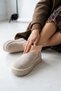 Duvia Beige (4.5 cm) Stretch Daily Use Boots with Fur Inside - 7