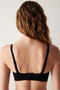 Traceless Black Invisible Lace Detailed Seamless Bra - 4