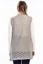 Women's Gray Knitwear Vest - 6