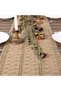 48-Inch Boho Table Runner,Farmhouse Burlap Jute and Bamboo Style,Rustic Dining Kitchen Centerpiece Decor - 5