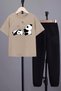 Kids Sleep Panda Bottom - Top Tracksuit Set