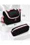 Water Resistant Fabric Foil Backpack School Bag with Lunchbox and Pen Holder Set of 3 - 5