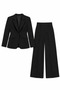 Women's Jacket and Wide-Leg Pants Two-Piece Set for Office and Events - 6
