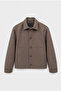Buttoned Cashmere Jacket with Hidden Pocket Design - 4