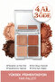 Palette Isis Eyeshadow Palette - 4-Piece Nude & Warm Tones, Matte & Shimmer, High Pigment