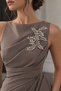 Crystal Stone Flower Motif Applique - 2
